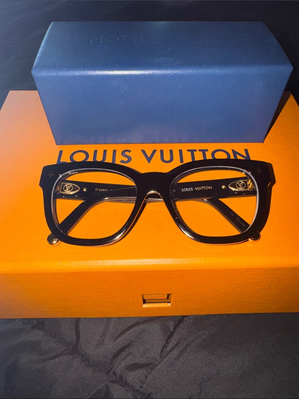 Authentic Louis Vuitton Black My Monogram Anti-Blue Light Glasses